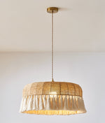 Handwoven Jute Pendant Light - Lamp Outdoor