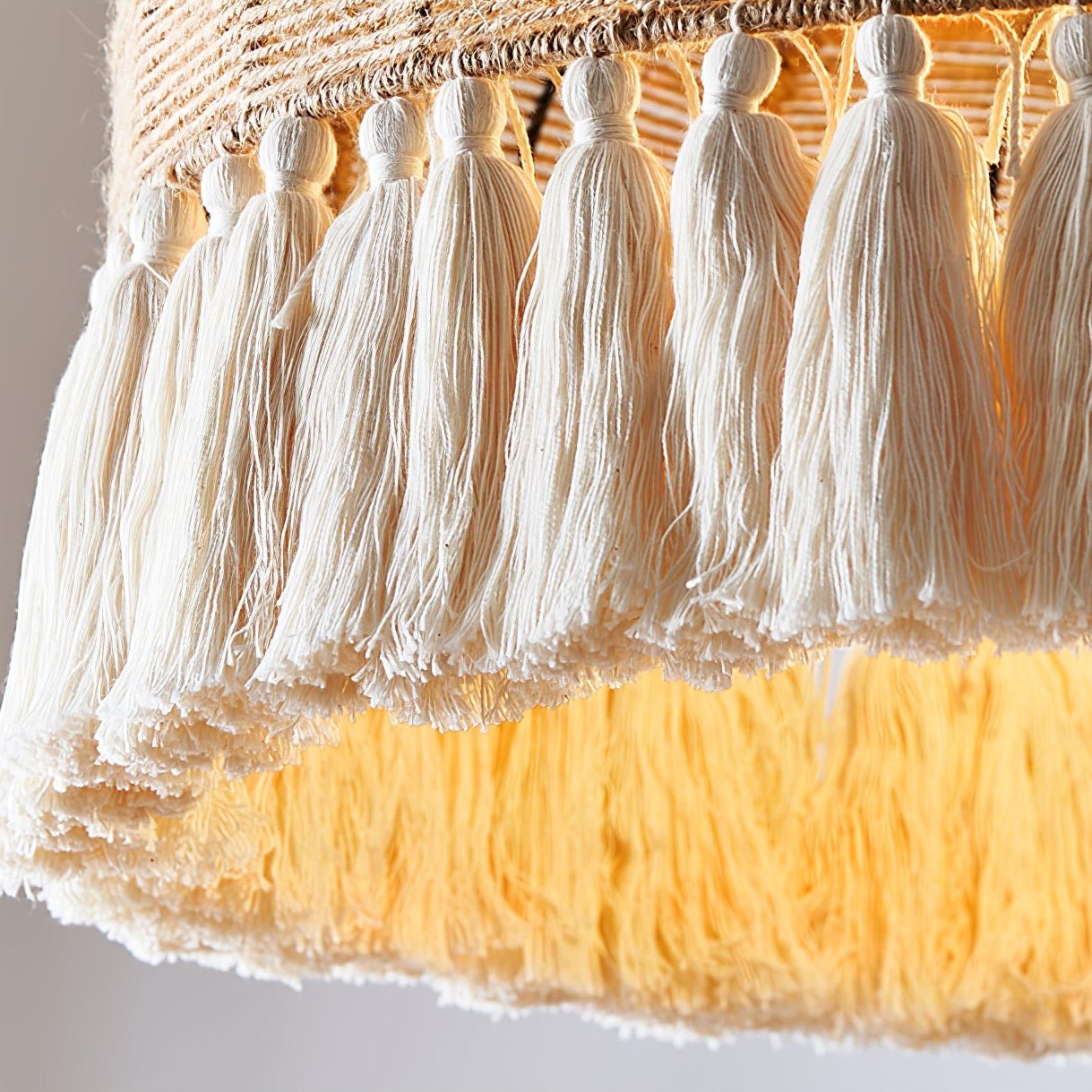 Handwoven Jute Pendant Light - Lamp Outdoor