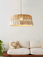 Handwoven Jute Pendant Light - Lamp Outdoor