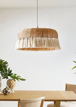 Handwoven Jute Pendant Light - Lamp Outdoor