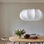 Oblate Silk Pendant Lamp - Lamp Outdoor