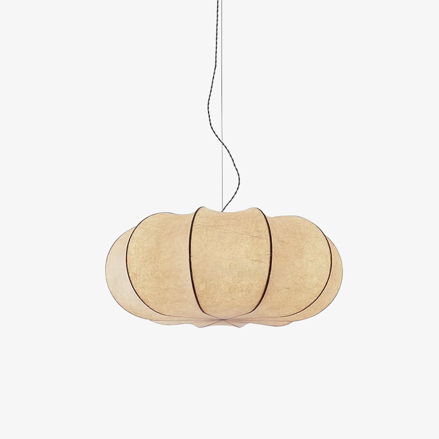 Oblate Silk Pendant Lamp - Lamp Outdoor
