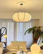 Oblate Silk Pendant Lamp - Lamp Outdoor