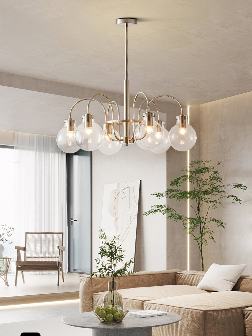 Verinyra Premium Nordic Art Glass Metal Chandelier - Lamp Outdoor