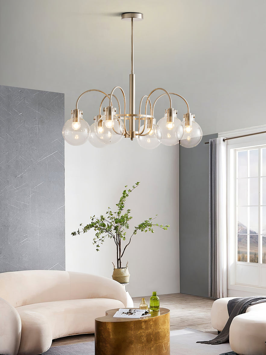 Verinyra Premium Nordic Art Glass Metal Chandelier - Lamp Outdoor
