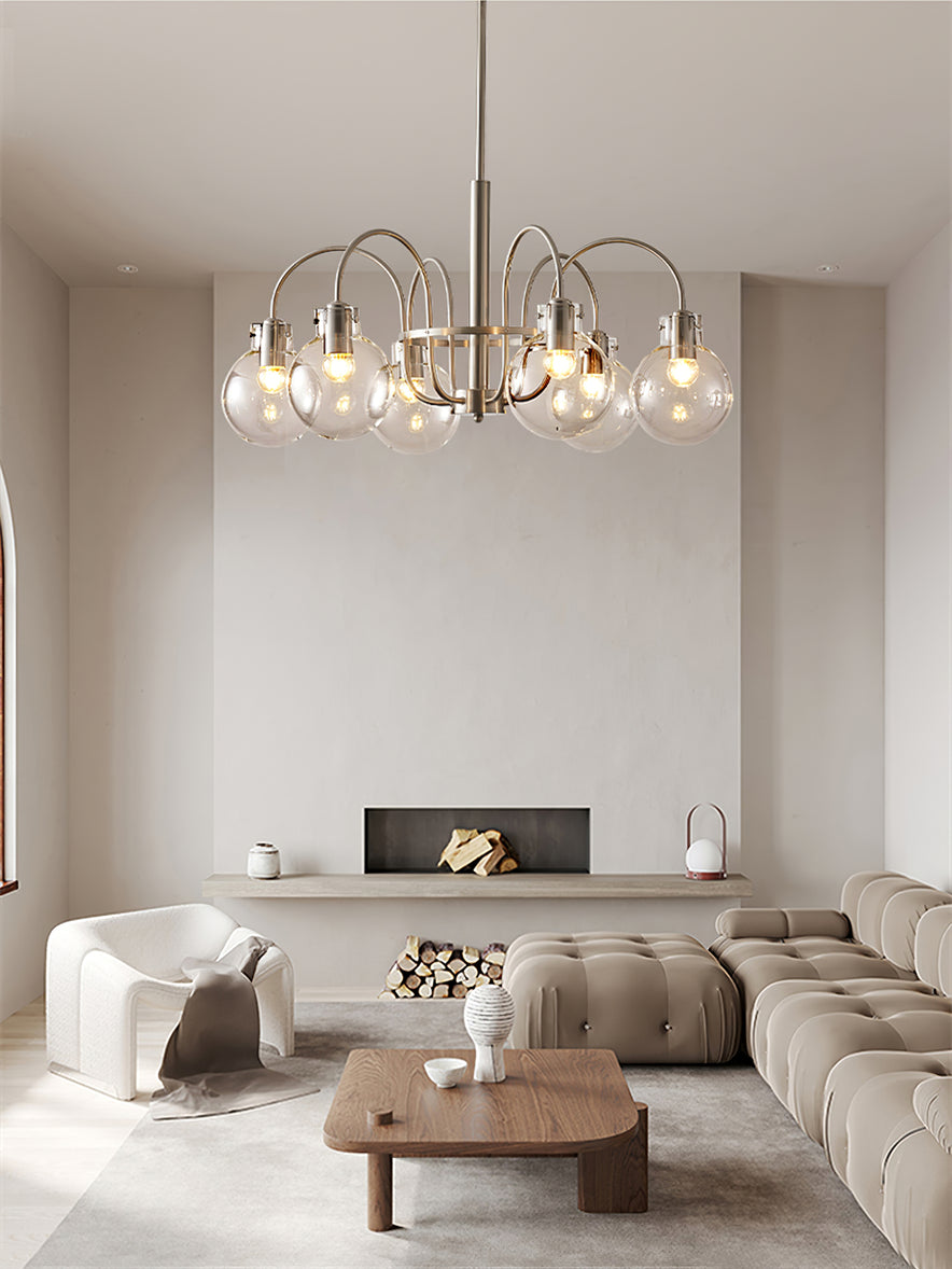 Verinyra Premium Nordic Art Glass Metal Chandelier - Lamp Outdoor