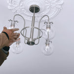 Verinyra Premium Nordic Art Glass Metal Chandelier - Lamp Outdoor