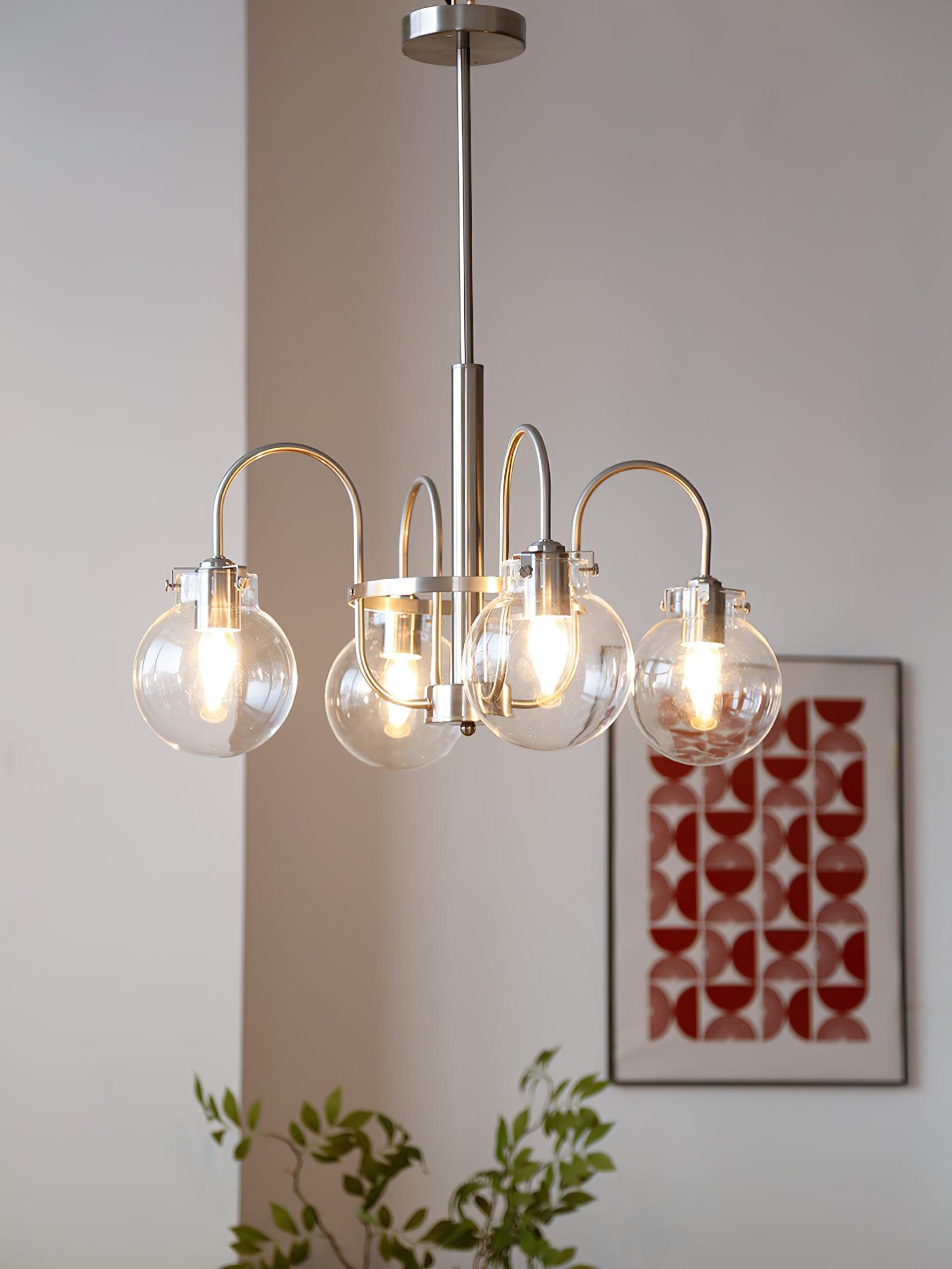 Verinyra Premium Nordic Art Glass Metal Chandelier - Lamp Outdoor