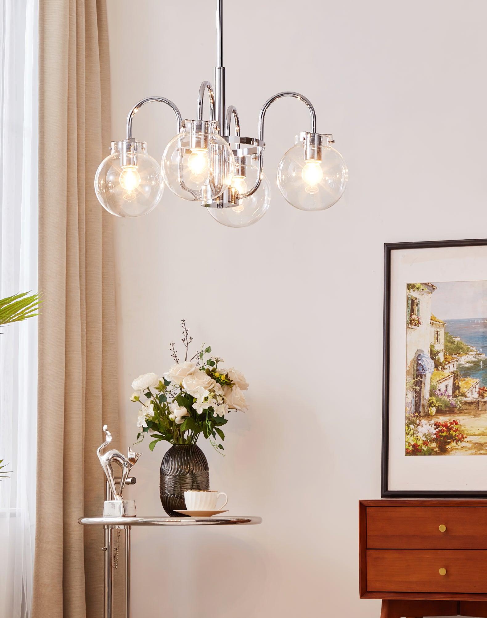 Verinyra Premium Nordic Art Glass Metal Chandelier - Lamp Outdoor