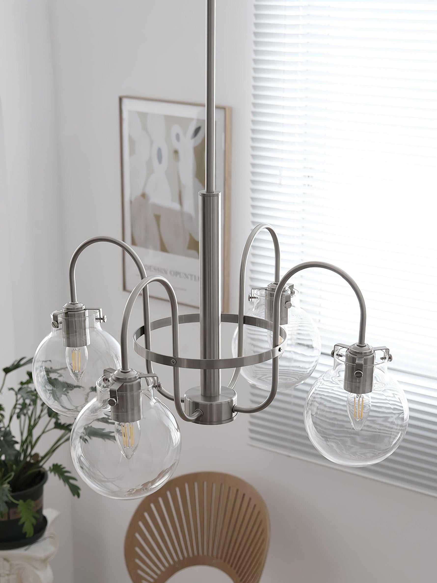 Verinyra Premium Nordic Art Glass Metal Chandelier - Lamp Outdoor