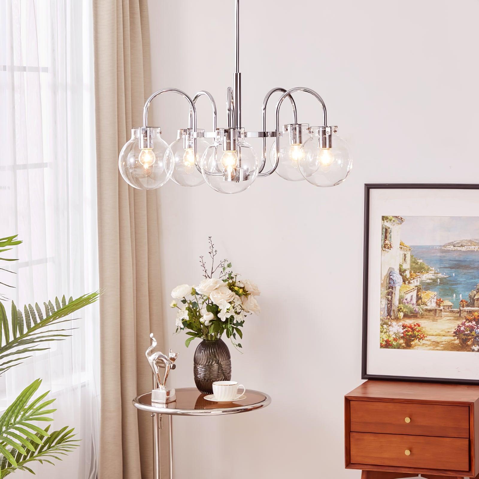 Verinyra Premium Nordic Art Glass Metal Chandelier - Lamp Outdoor