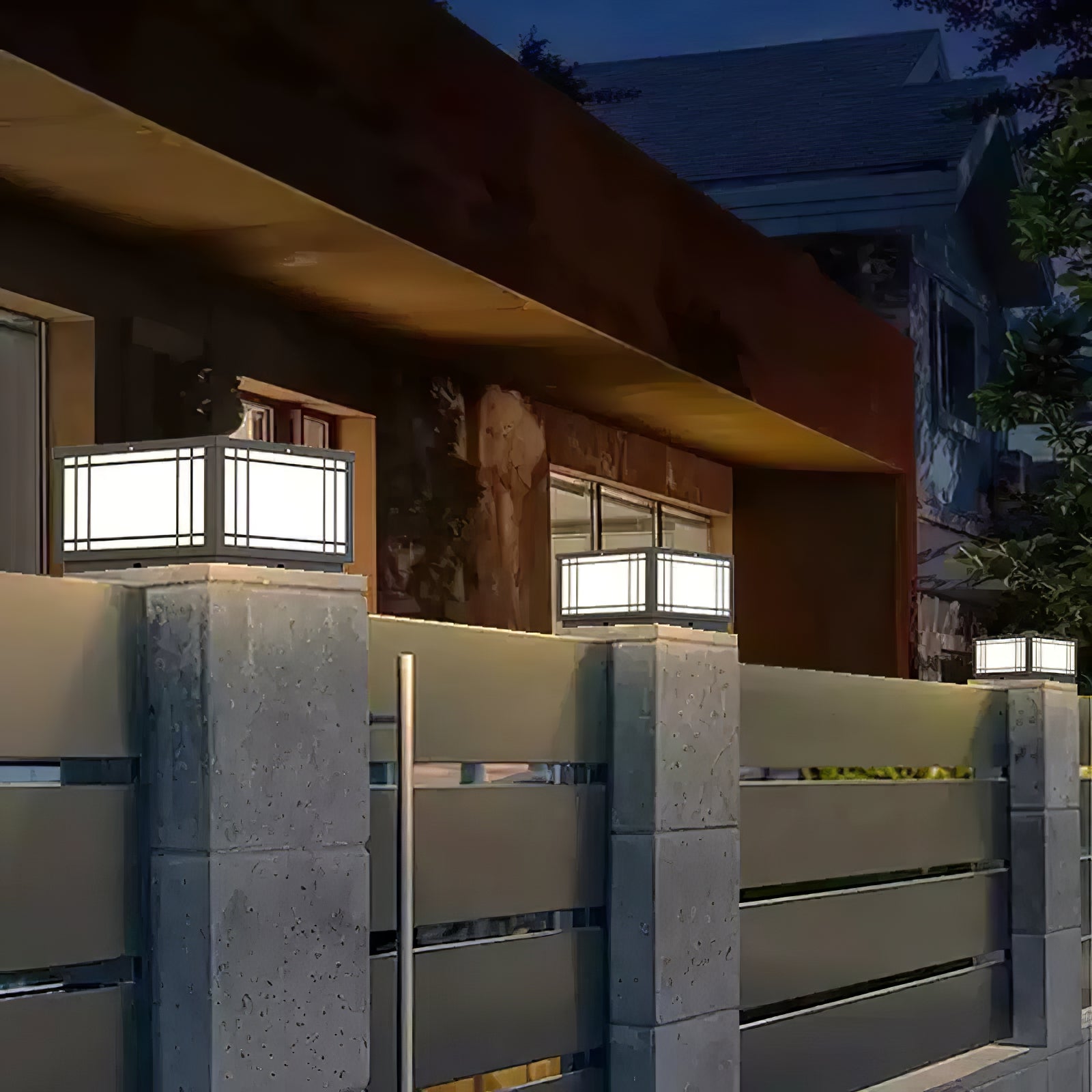 Harrison Solar Cube Outdoor Lamp - Lamp Outdoor