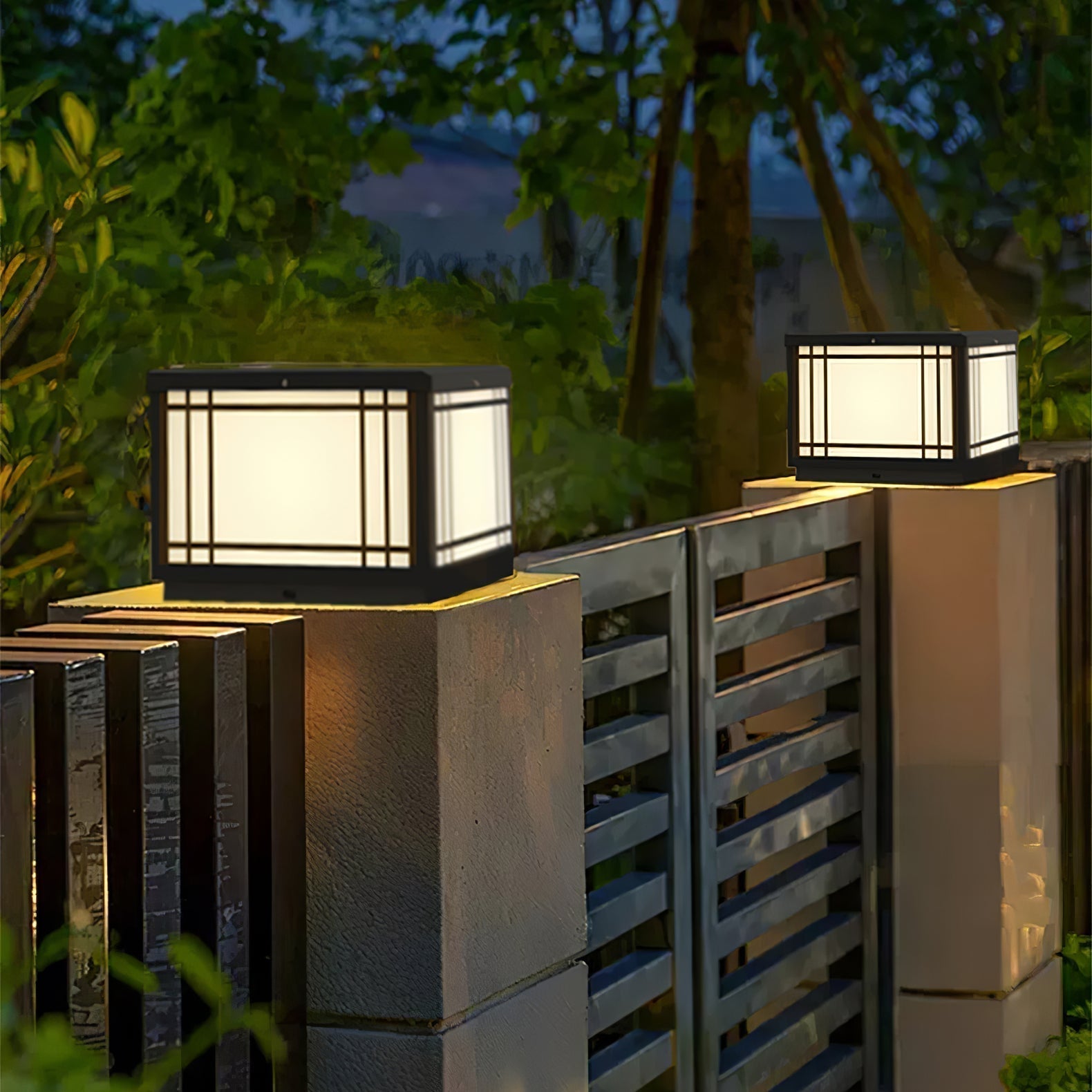 Harrison Solar Cube Outdoor Lamp - Lamp Outdoor