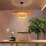 Hat Weave Rattan Pendant Lamp - Lamp Outdoor