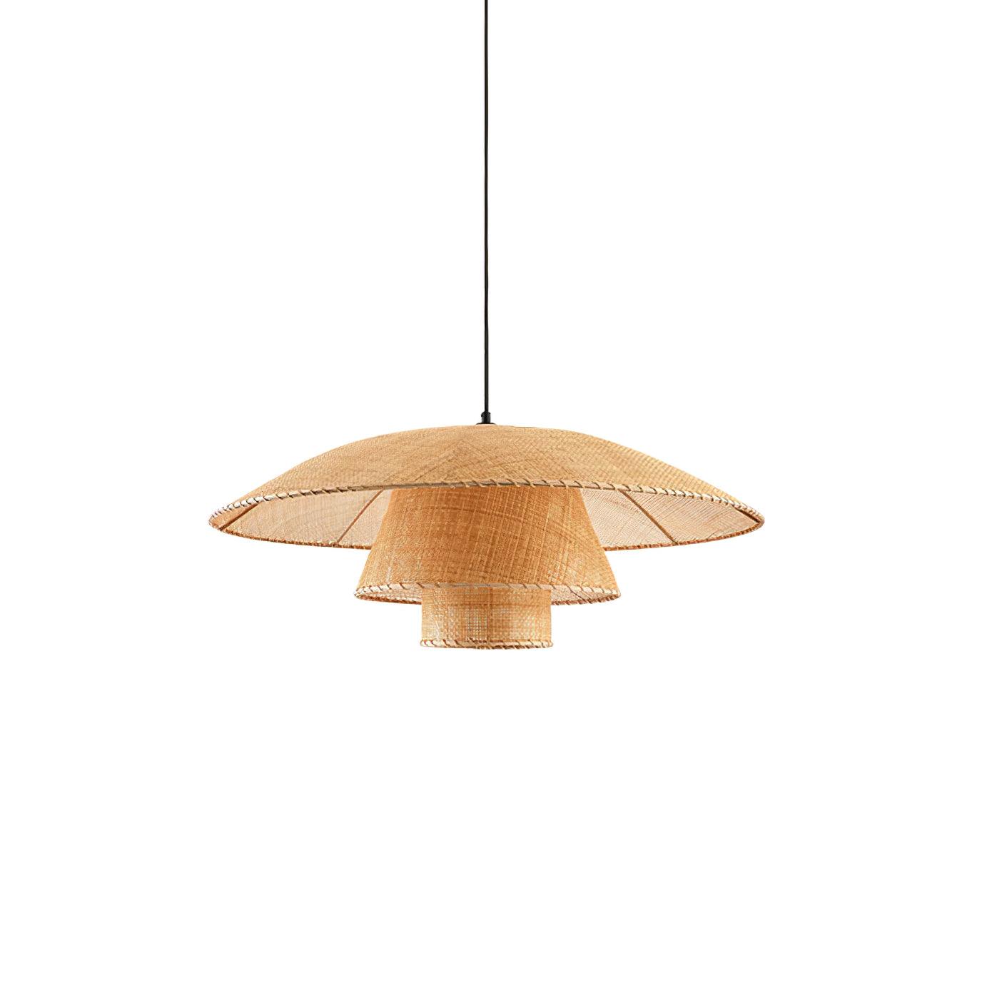 Hat Weave Rattan Pendant Lamp - Lamp Outdoor