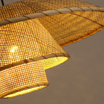 Hat Weave Rattan Pendant Lamp - Lamp Outdoor