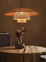Hat Weave Rattan Pendant Lamp - Lamp Outdoor
