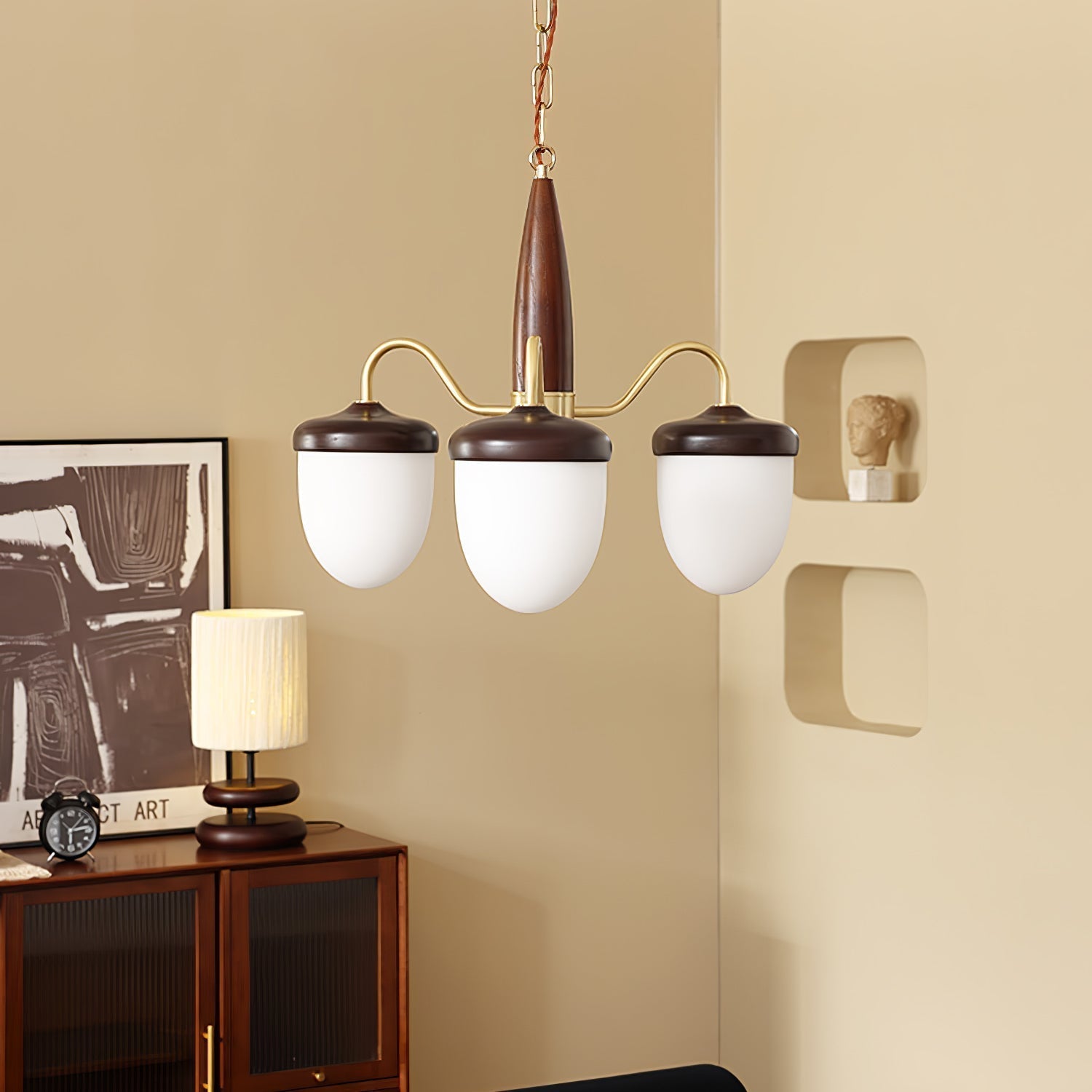 Aurora Chandelier Capsule Arm Rustic - Lamp Outdoor