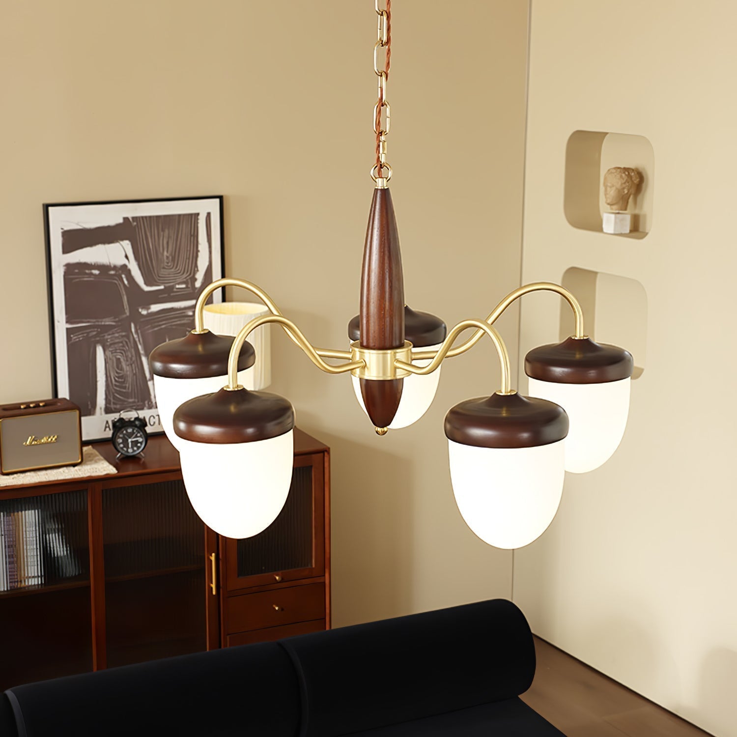 Aurora Chandelier Capsule Arm Rustic - Lamp Outdoor