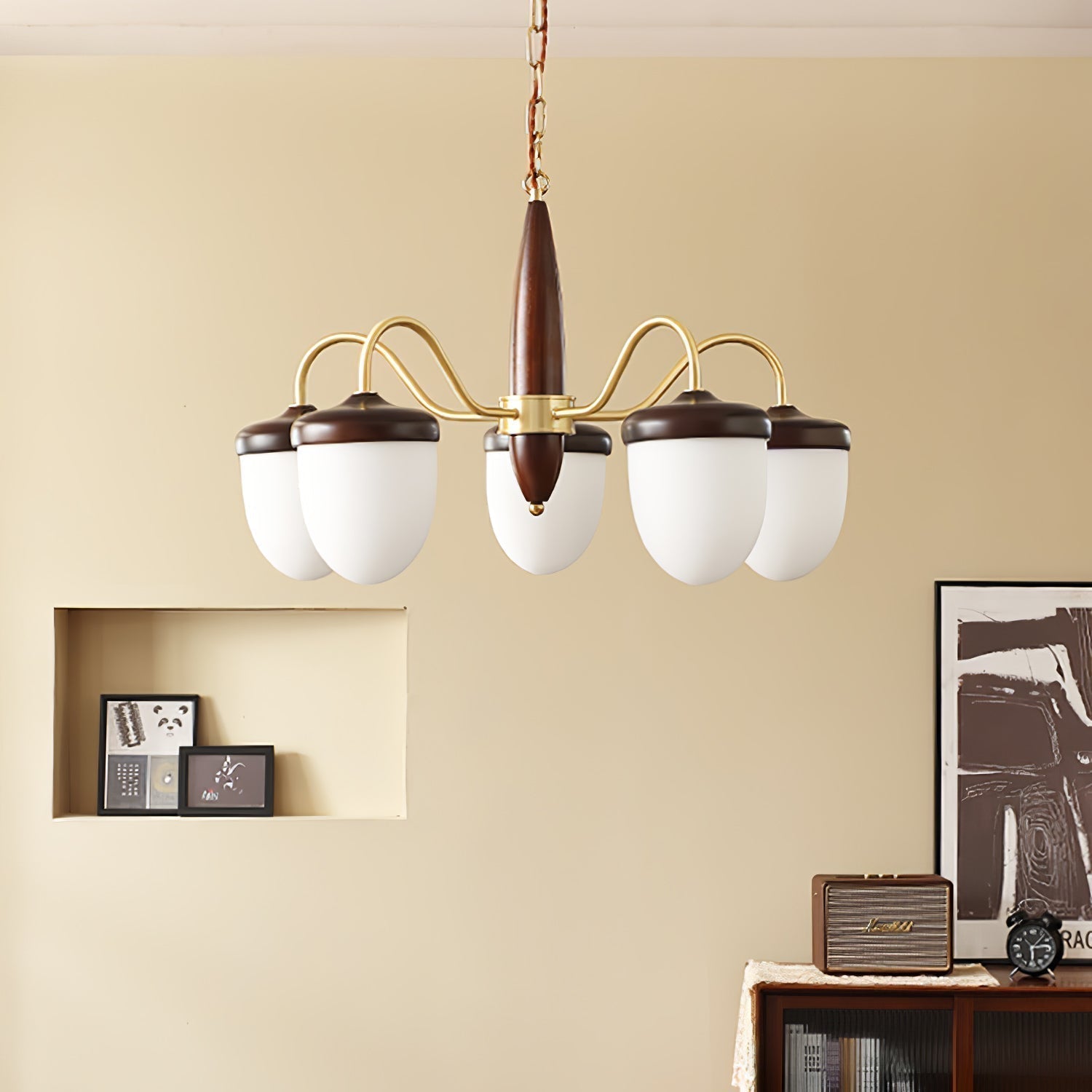 Aurora Chandelier Capsule Arm Rustic - Lamp Outdoor