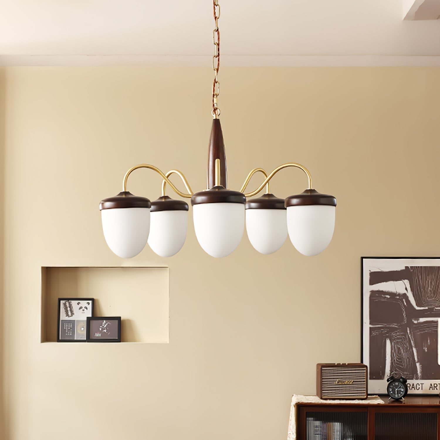Aurora Chandelier Capsule Arm Rustic - Lamp Outdoor
