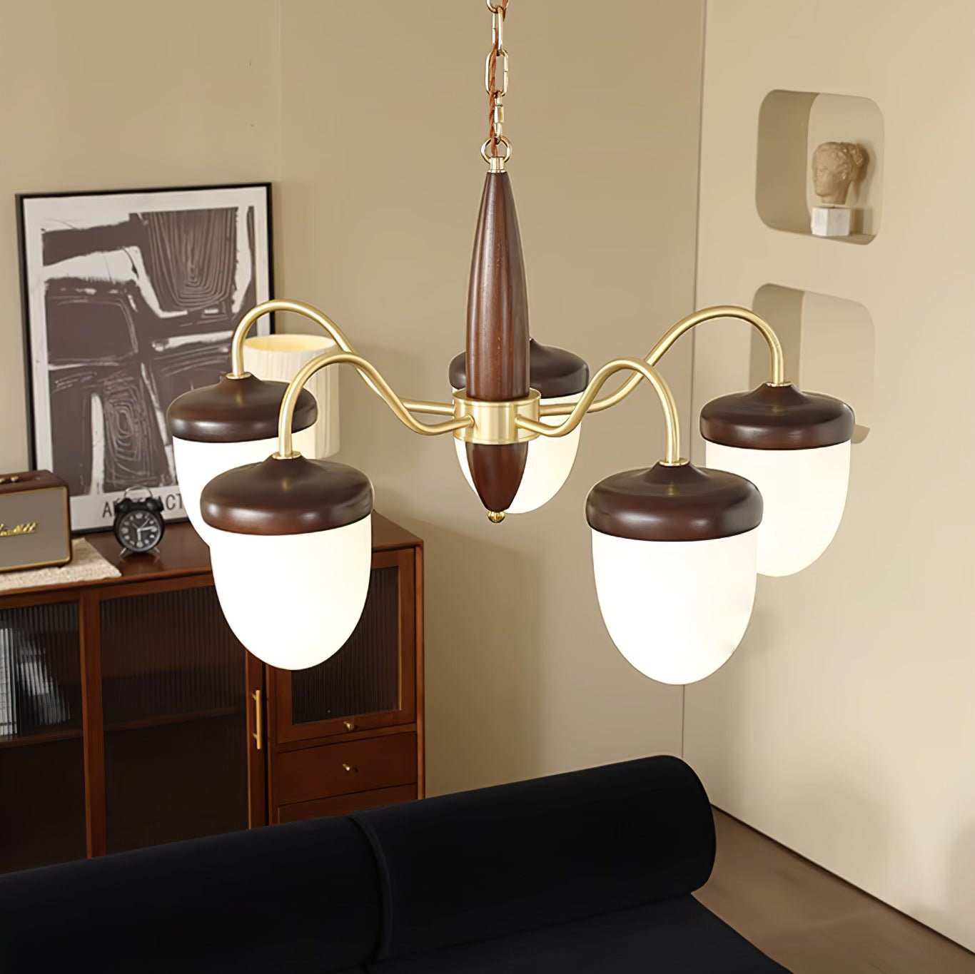 Aurora Chandelier Capsule Arm Rustic - Lamp Outdoor