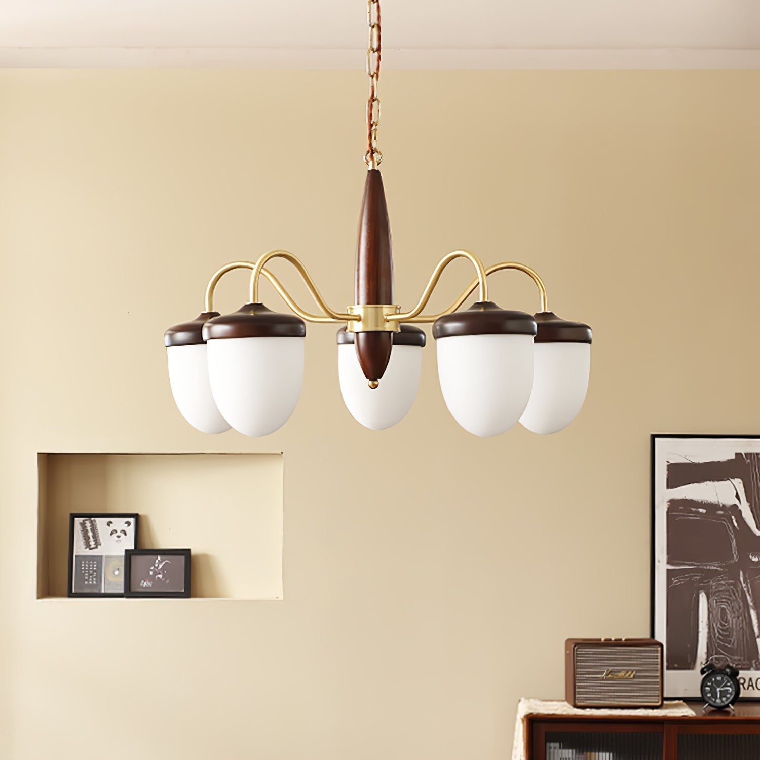 Aurora Chandelier Capsule Arm Rustic - Lamp Outdoor