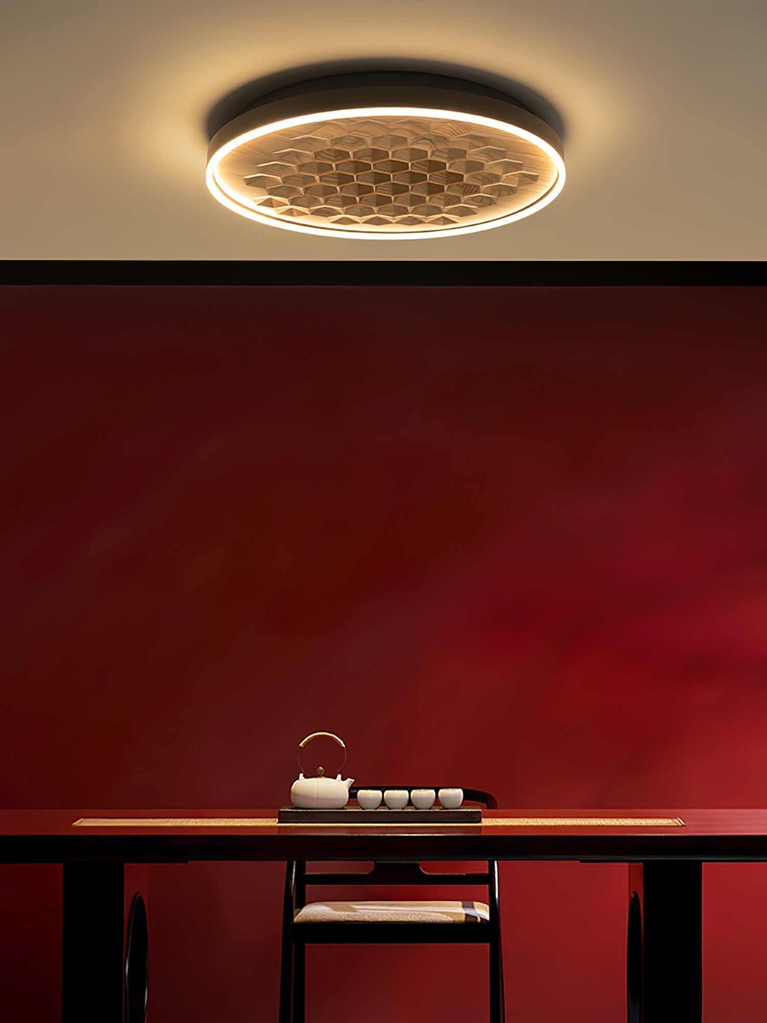 Cevynira Textured Bronze Flush Mount - Lamp Outdoor