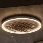 Cevynira Textured Bronze Flush Mount - Lamp Outdoor