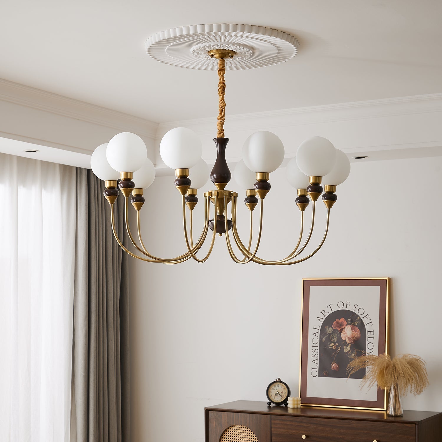 Helena Curve Chandelier - Lamp Outdoor
