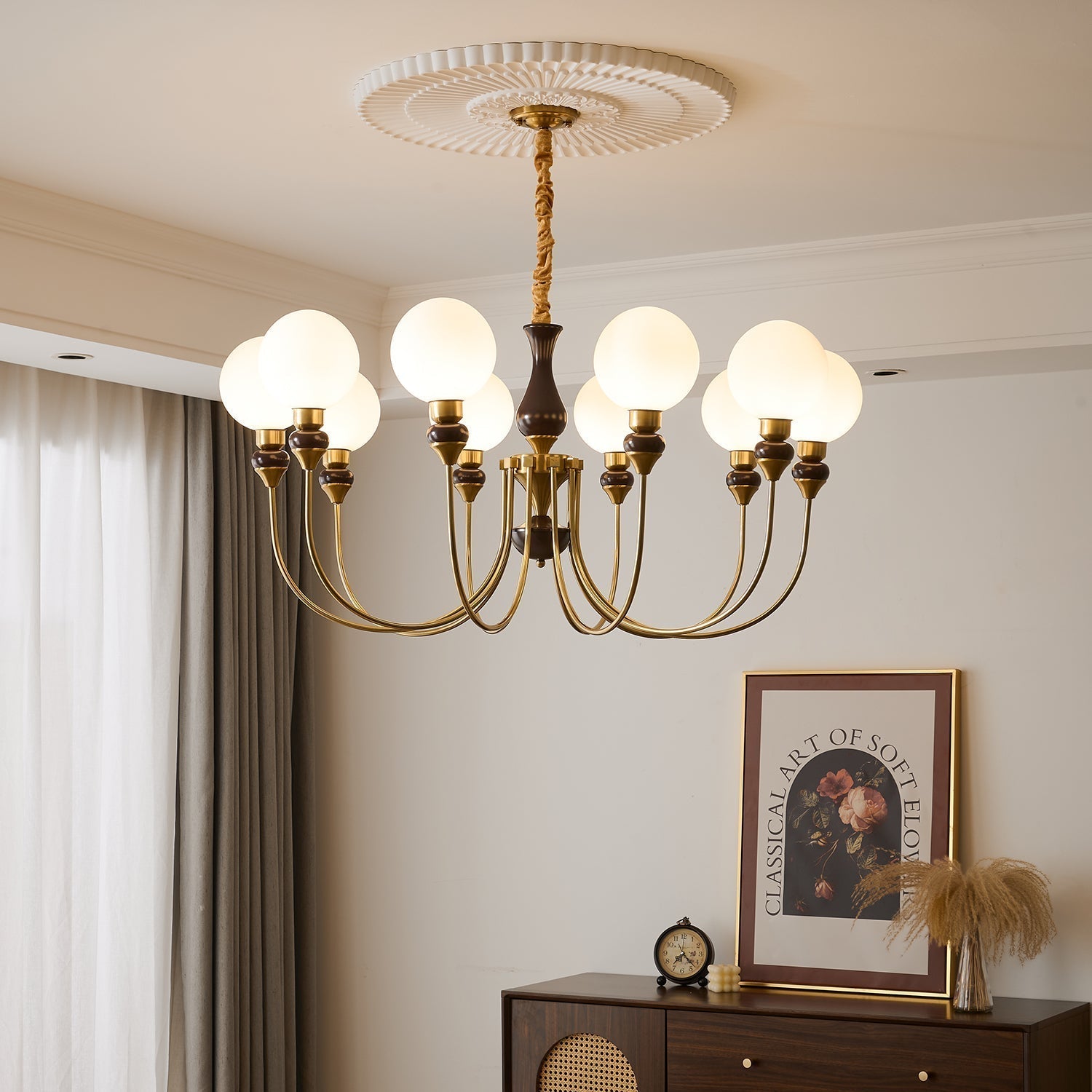 Helena Curve Chandelier - Lamp Outdoor
