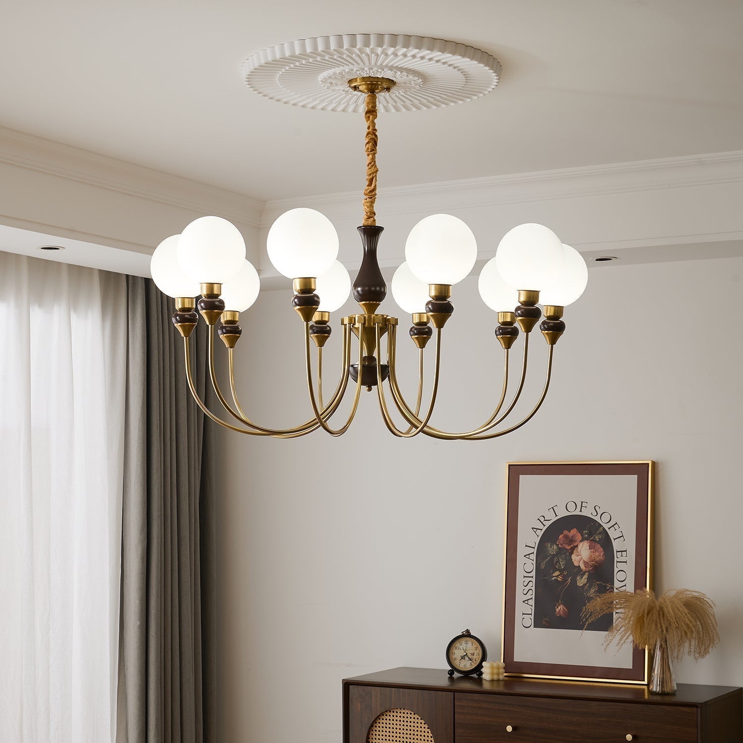 Helena Curve Chandelier - Lamp Outdoor