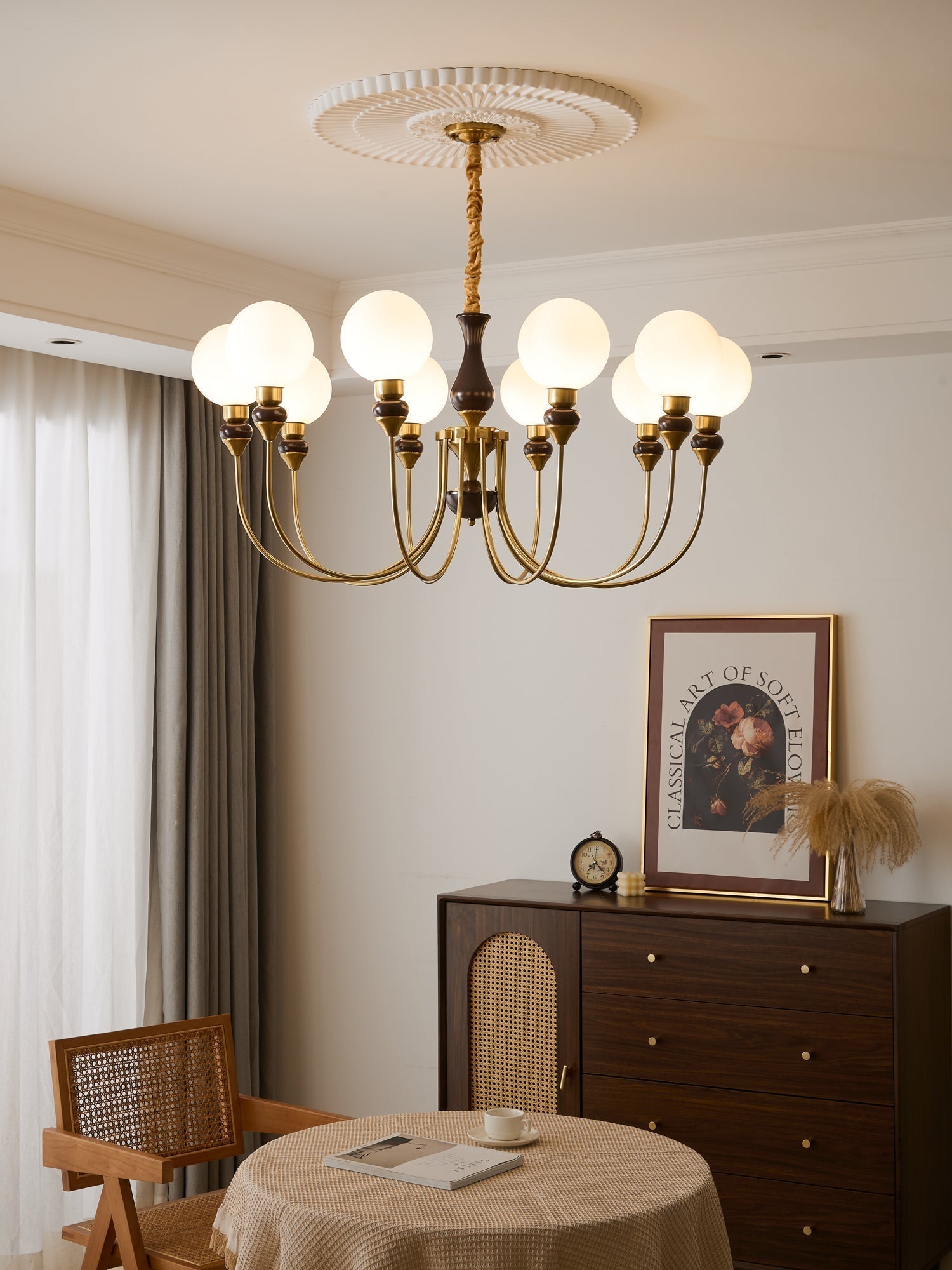 Helena Curve Chandelier - Lamp Outdoor
