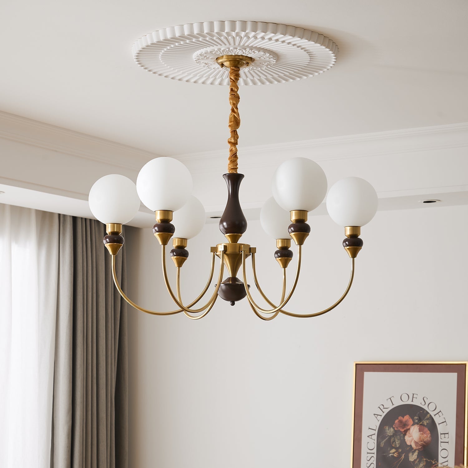 Helena Curve Chandelier - Lamp Outdoor