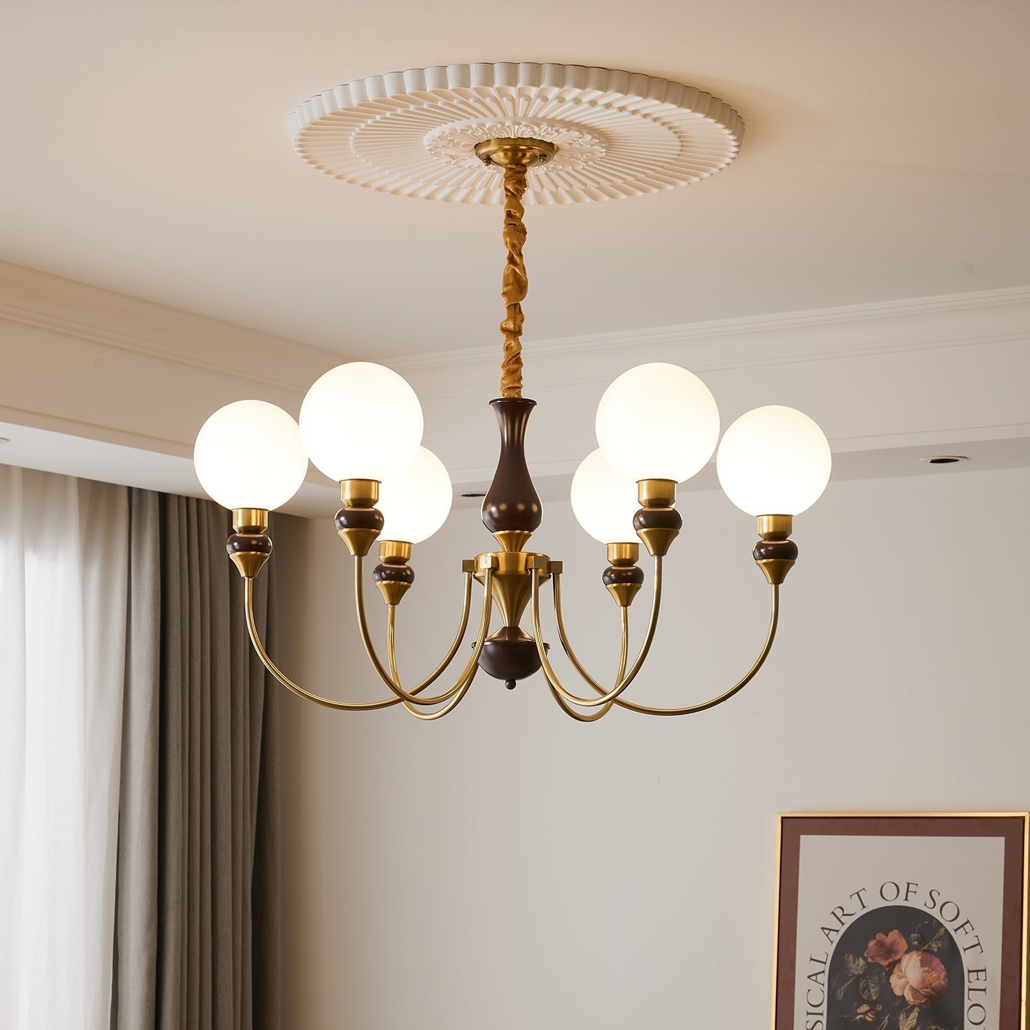 Helena Curve Chandelier - Lamp Outdoor