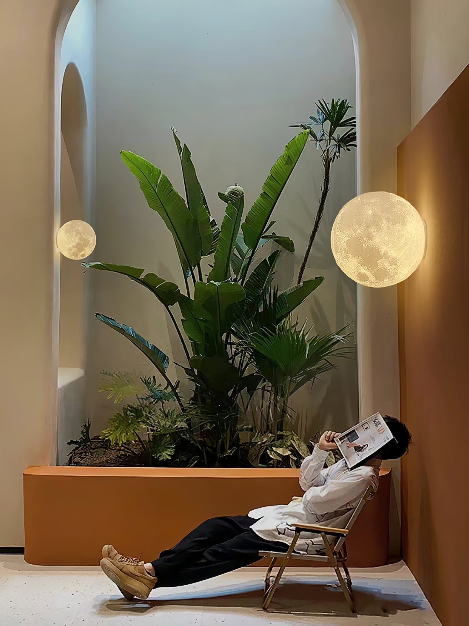 Moon 3D Wall Lamp - Lamp Outdoor