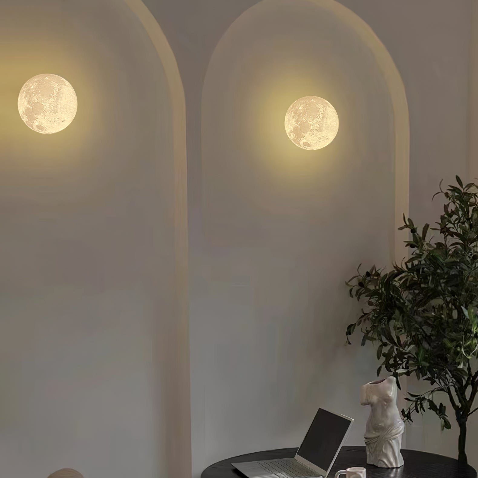 Moon 3D Wall Lamp - Lamp Outdoor