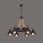 Aiden Industrial Metal Chandelier - Lamp Outdoor