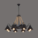 Aiden Industrial Metal Chandelier - Lamp Outdoor