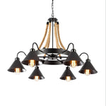 Aiden Industrial Metal Chandelier - Lamp Outdoor
