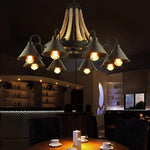 Aiden Industrial Metal Chandelier - Lamp Outdoor