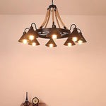 Aiden Industrial Metal Chandelier - Lamp Outdoor