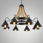 Aiden Industrial Metal Chandelier - Lamp Outdoor