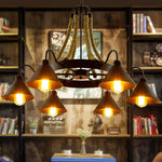 Aiden Industrial Metal Chandelier - Lamp Outdoor
