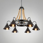 Aiden Industrial Metal Chandelier - Lamp Outdoor