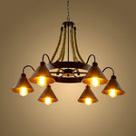 Aiden Industrial Metal Chandelier - Lamp Outdoor