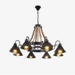 Aiden Industrial Metal Chandelier - Lamp Outdoor