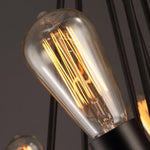 Hemp Rope Industrial Large Circle Chandelier - Lamp Outdoor