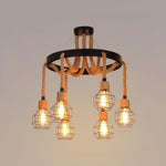 Hemp Rope Industrial Starfall Chandelier - Lamp Outdoor