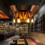 Hemp Rope Industrial Starfall Chandelier - Lamp Outdoor